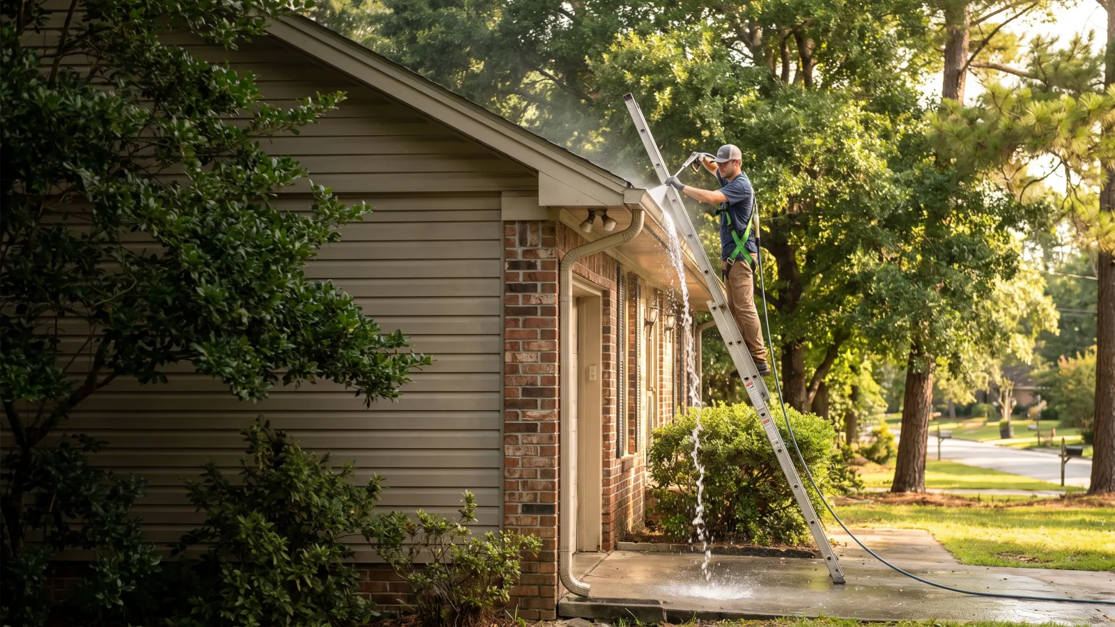 Gutter Cleaning & Brightening in Columbia, SC by Columbia Exterior Cleaning